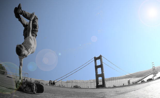 San Francisco, Guenter Mokulys. Skateboardbusiness