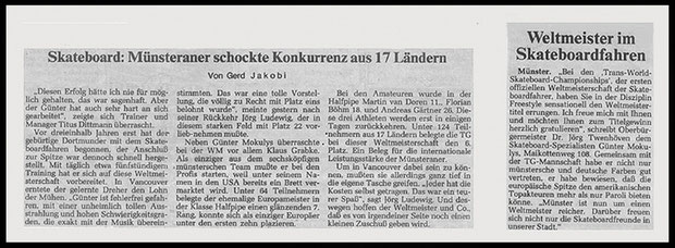 Münster Zeitung und Wästfälische Zeitung 1986