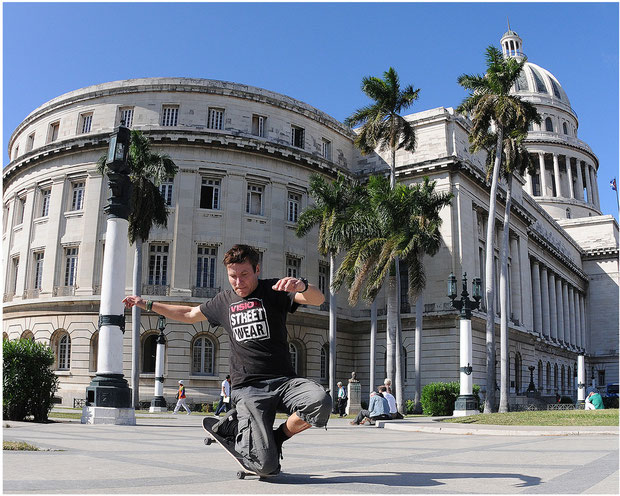 Guenter Mokulys am Capitol/Havanna-Cuba.