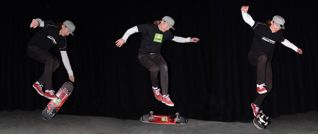 Fingerflip, 360°-Kickflip, Railflip, von Lillis.