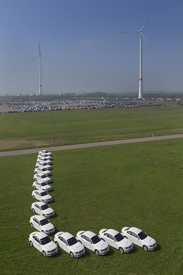BMW Werk Leipzig Elektroautos und Windräder