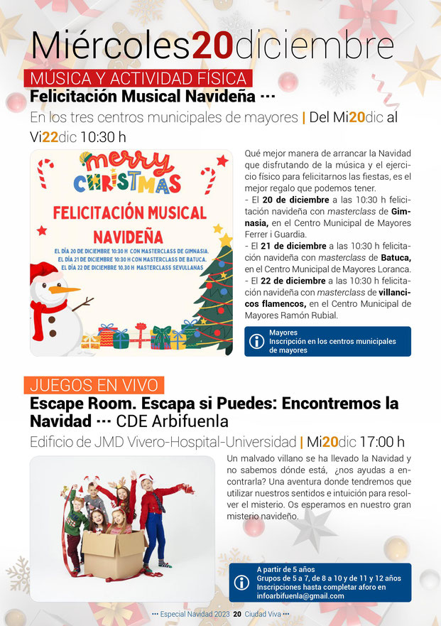 Programa de la Navidad en Fuenlabrada