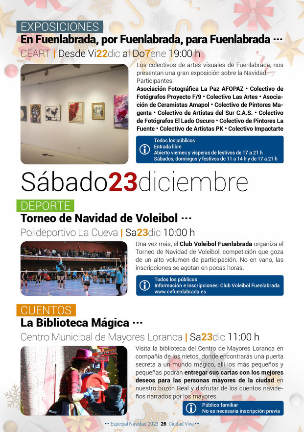 Programa de la Navidad en Fuenlabrada