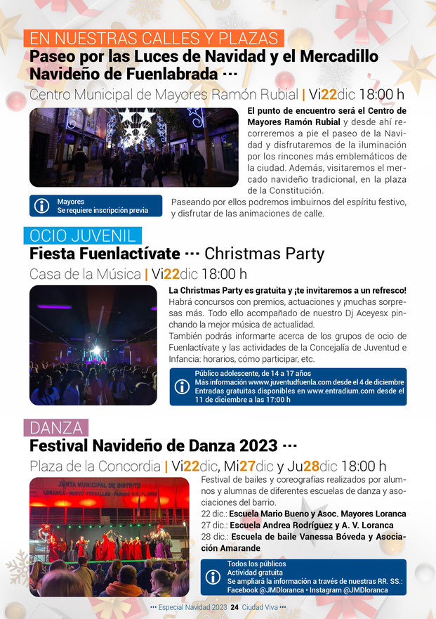 Programa de la Navidad en Fuenlabrada