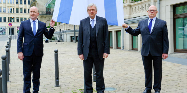 Uwe Becker, Volker Bouffier, Dr. Jacob Gutmark, Hessen, Antisemitismusbeauftragter, Ministerpräsident, Landesverband der Jüdischen Gemeinden in Hessen