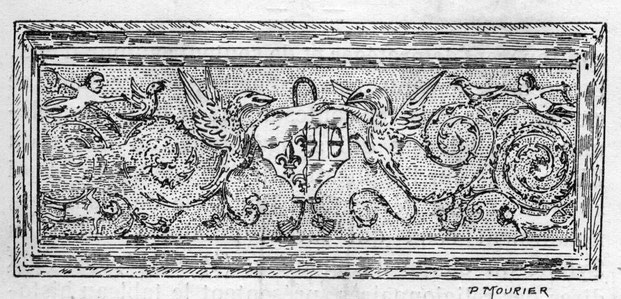 Plaque de cheminée Renaissance style italien - Château de Saveilles - Saveille - Château fort Charente - Visite de château groupe - Visite château en famille - Château de la Renaissance - Château à visiter en Charente