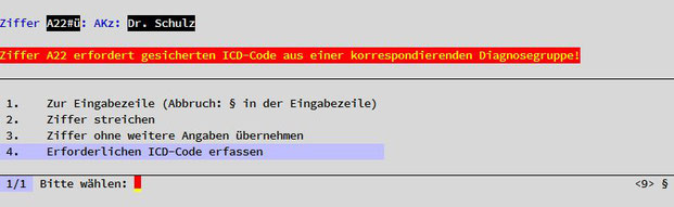 Praxissoftware Praxis Software Praxisprogramm Praxis Programm Software für Praxis Arztsoftware PVS HZV Prüfung ICD-Code Zifferneingabe