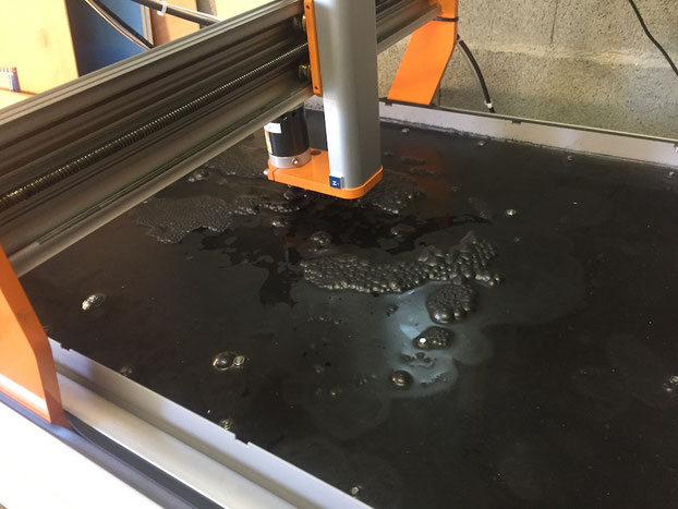 Water bath Stepcraft 840 CNC machine for carbon plate