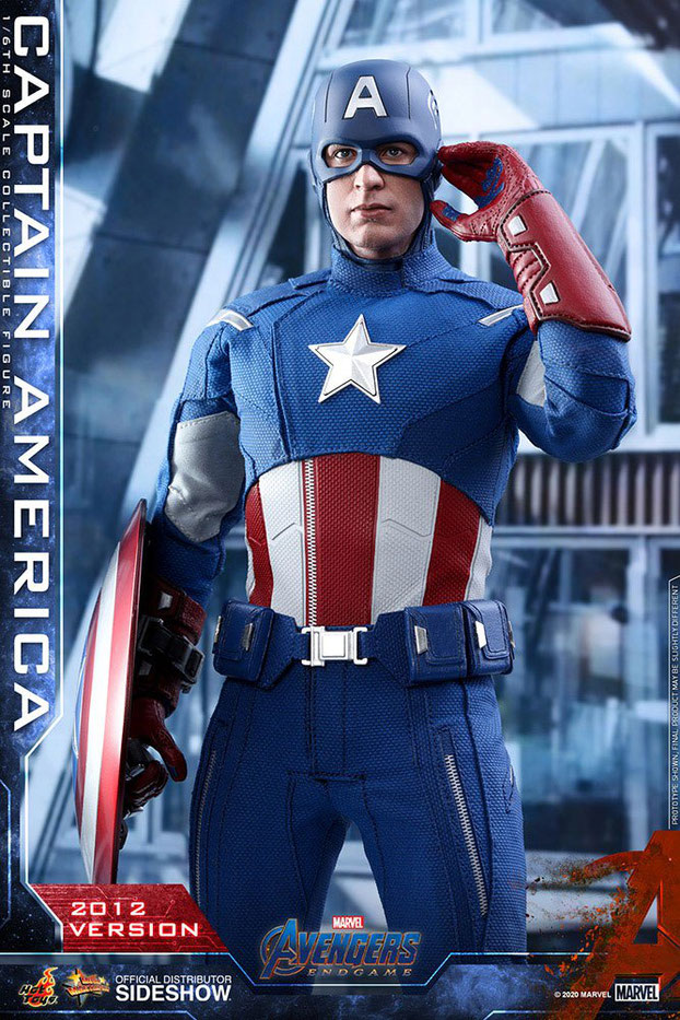 Captain America (2012 Version) 1/6 Avengers: Endgame Movie Masterpiece Actionfigur 30cm Hot Toys