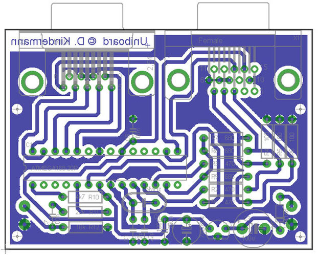 Layout zum Universalboard