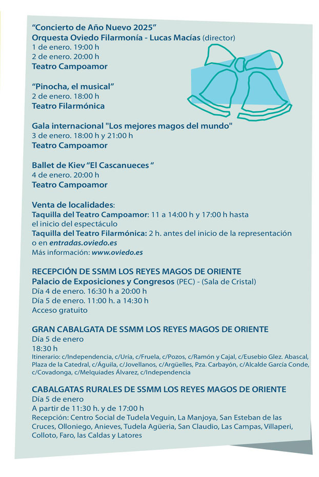 programacion navideña en oviedo