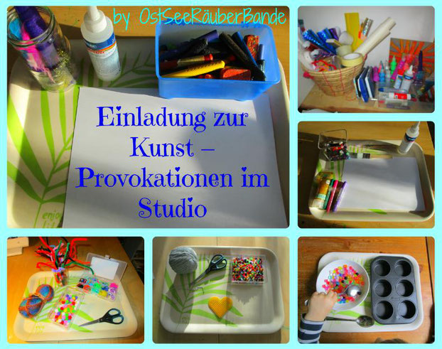 Einladung zur Kunst - Kunst spielen - Provokationen Reggio