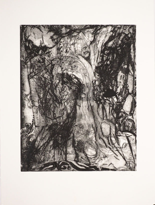 Dschungel Photopolymerdruck von Katharina Lechner, Atelier tiefdruckArt