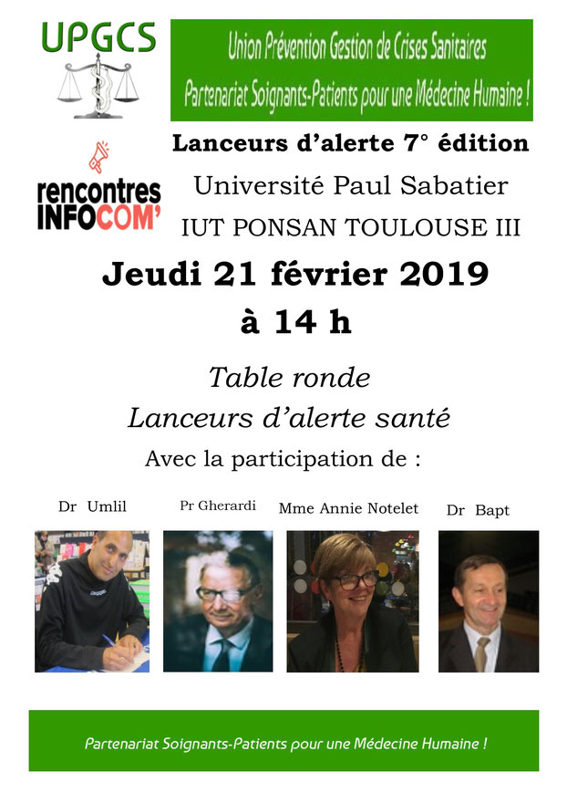 INFOCOM TOULOUSE - 7ème édition - Lanceurs d'alerte avec UPGCS