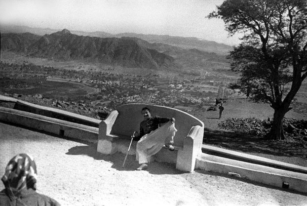  8th Feb. 1939 - Meher Baba at Taragarh Hill, Ajmer, India. Photo taken by Hedi Mertens