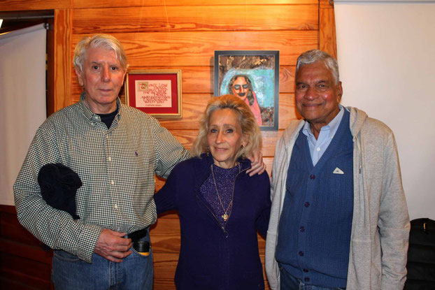 May 2015 - Meher Center, Sth.Carolina . Terry with husband Robert and Shridhar Kelkar.