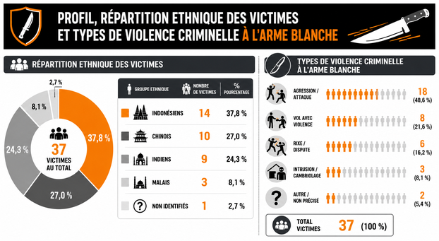 Répartition ethnique et violence à l'arme blanche