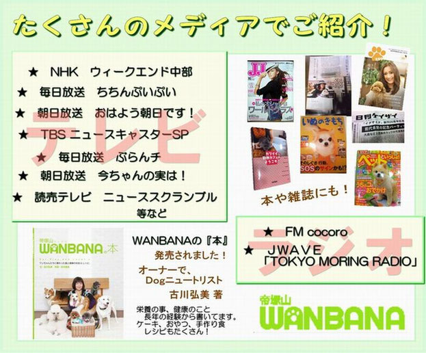 犬ケーキ,手作りおやつ帝塚山WANBANAはたくさんのメディアから注目