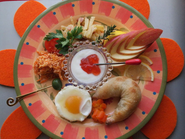 ワンプレートの朝食