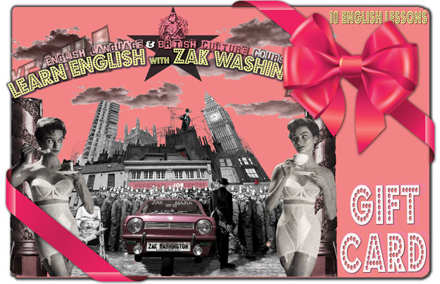 Gift card for English language lessons in Ticino area of Varese, Italy. Language Unlimited