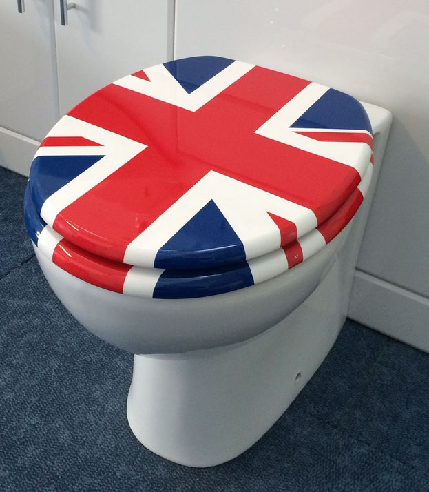 union jack flag toilet seat cover. 