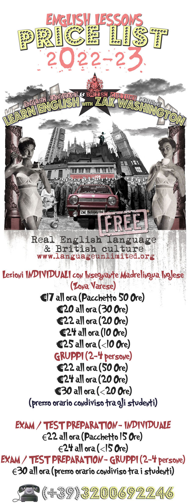 Learn English online with full free non-profit English language course