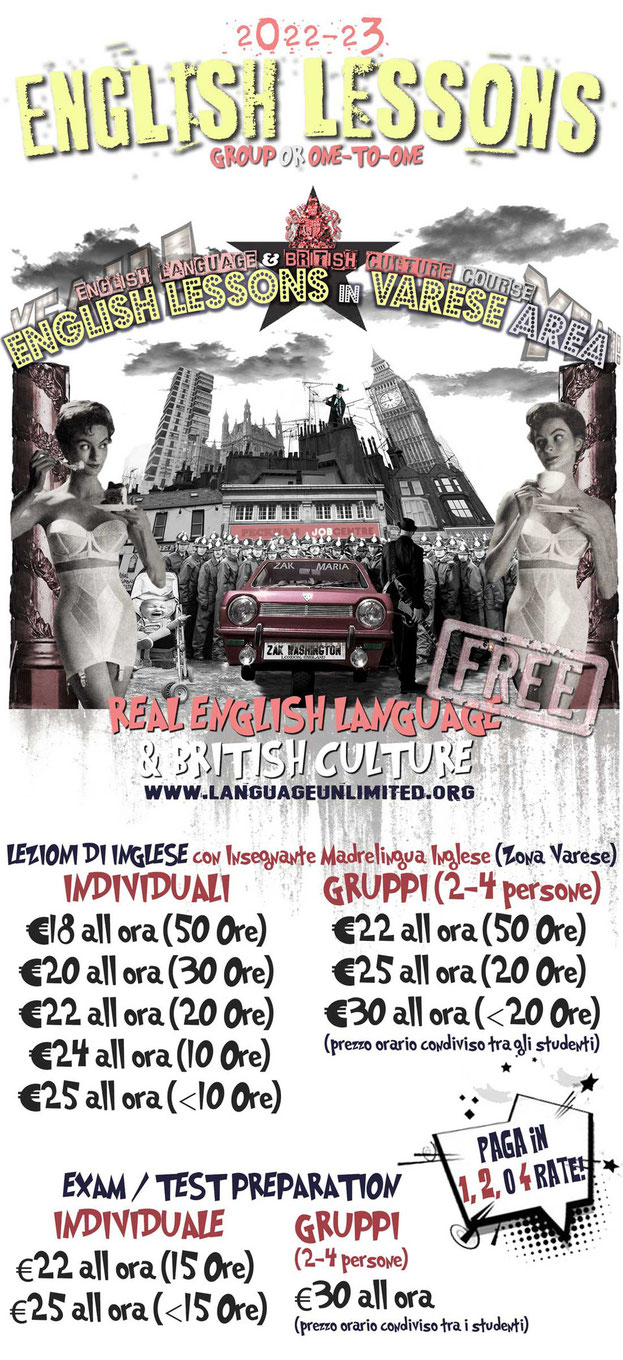 Lezioni di inglese con Madrelingua inglese a Varese, Italia