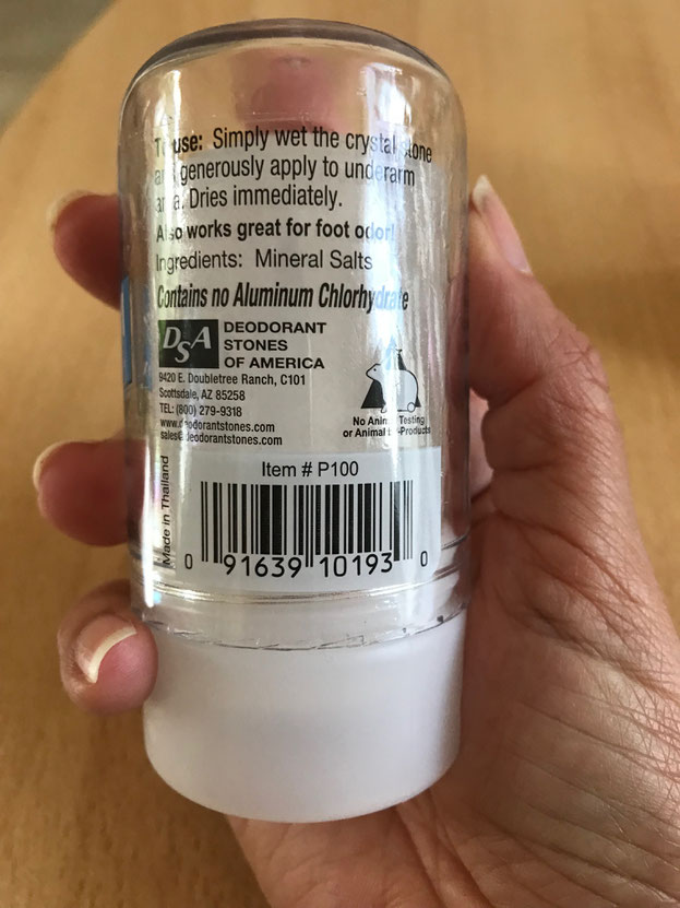 desodorante natural, desodorante sin quimicos, crystal deodorant, el mejor desodorante natural, como evitar el mal olor del sudor