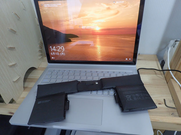 Surface BOOKバッテリー交換