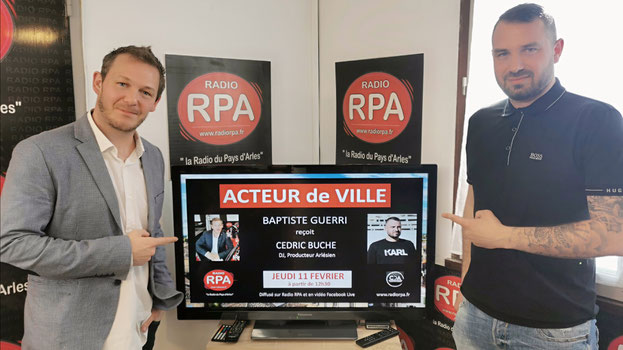 Jean-Batiste Jalabert (Juan Bautista) invité de BAptiste Guerri dans l'émission "Acteur de Ville" sur la radio Arlésienne RPA