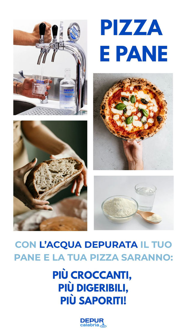 pizza pane acqua depurata
