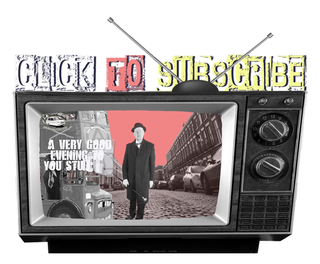 graphic of vintage tv wth the words 'click to subscribe'