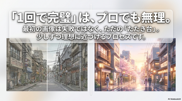 AIアートを始めたばかりの人は、  「プロンプトを入れたのに全然イメージと違う」と感じることがあります。