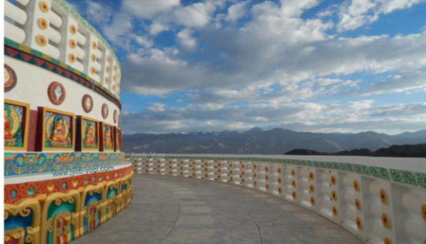 Jyoti-yogi, yoga, spiritalité, Leh, Ladakh, stupa, Shanti Stupa