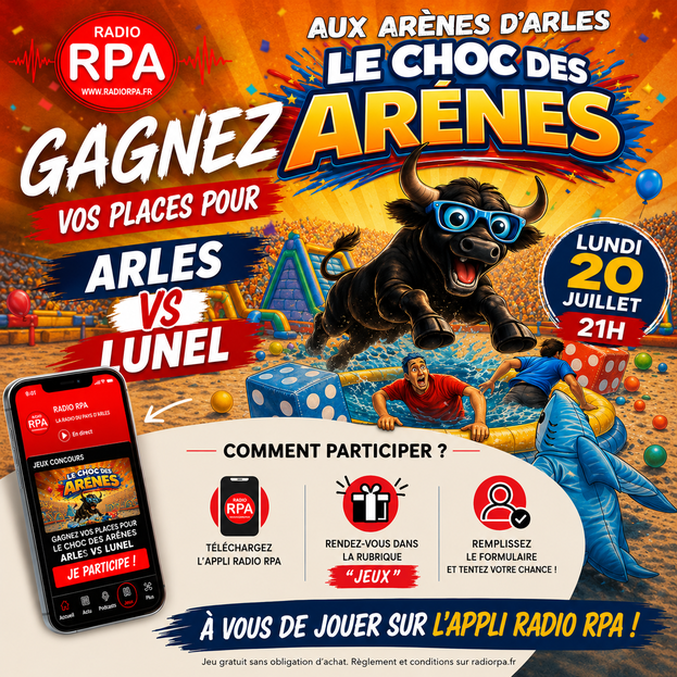 JEU RADIO RPA – Gagnez vos places pour le "Choc des Arènes" 2026