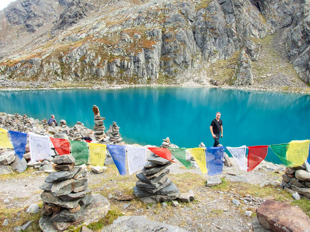 Die "Blaue Lacke" ein wirklich lohnendes Ziel kurz hinter der Sulzenauhütte