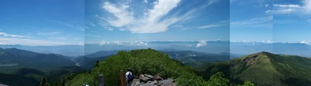 四阿山山頂からの眺め