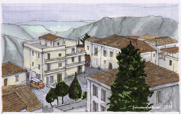 Vista su Bova e sul territorio grecanico