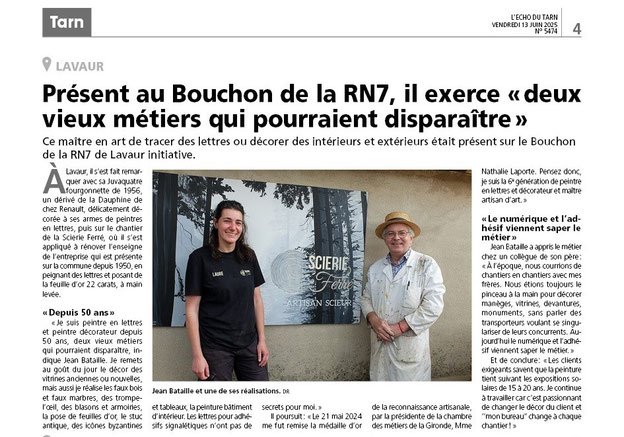 L'Echo du Tarn 12 juin 2025