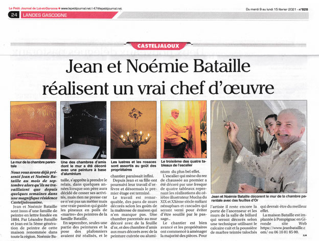 Jean et Noémie réalisent un vrai chef doeuvre