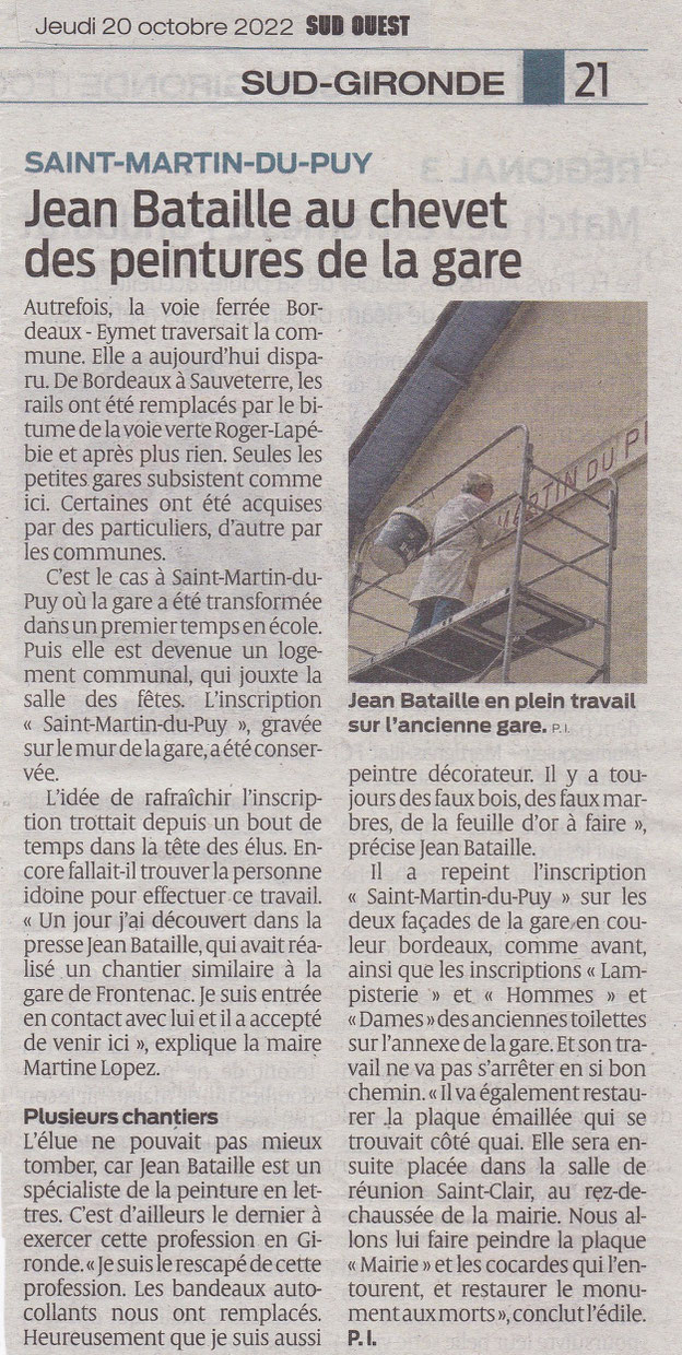 sud ouest 20 octobre 2022