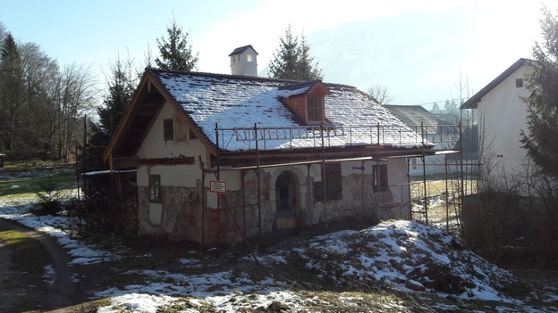 Haus F. - die ehemalige Mühle wird Wohnnutzung zugeführt. Umfassend bauphysikalische Überlegungen sind notwendig. Zusätzlich werden die Hinterlüftungsebenen messtechnisch überwacht, um optimale Betriebsbedingungen ableiten zu können