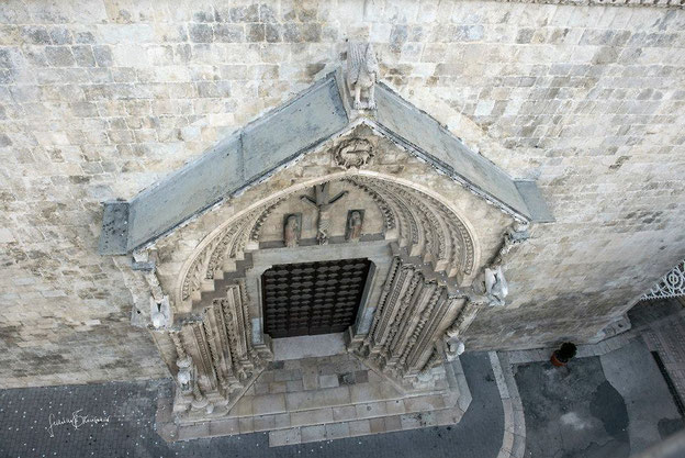 Cattedrale di Larino grifo sul portale
