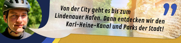 Titelbild zur Brücken-Linie auf dem Segway "Von der City geht es bis zum Lindenauer Hafen. Dann entdecken wir den Karl-Heine-Kanal und Parks der Stadt!"