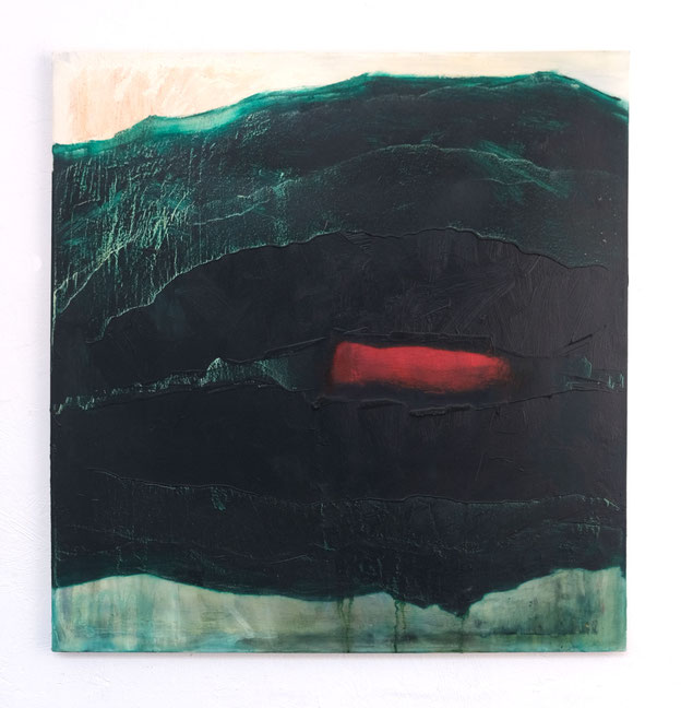 "Fähre" 115x120cm, Öl auf Leinwand, 2023