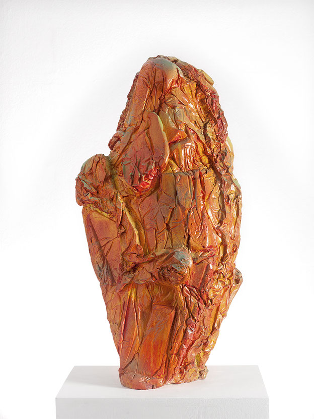 Formaunica #181217, 2017, stained and painted plaster, 73x32x37 cm