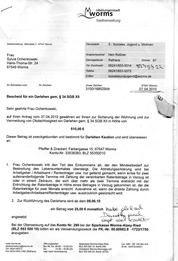 Kaution Fur Die Wohnung Mietkautionentschaedigungwormss Webseite