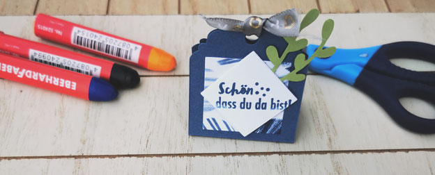 Kleines Gastgeschenk in Abendblau von Stampin' UP!