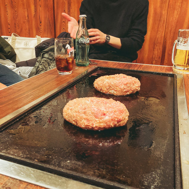 ハンバーグ　五井　加奈利や　お好み焼き　もんじゃ