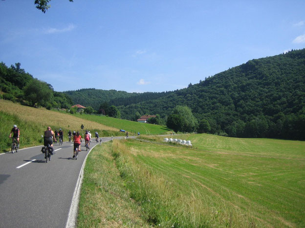 Radfahren beim autofreien Gelbachtal